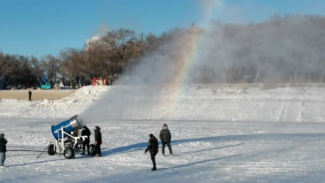 黑河市第五届“浪漫雪城ⷧ륨𛑦𒳢€主题小微冰雕、雪雕大赛活动造雪工作启动