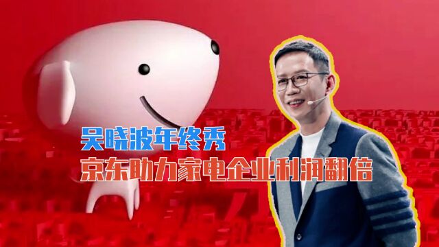 吴晓波年终秀:京东助力家电企业利润翻倍