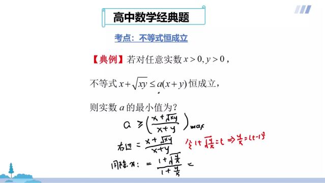 高中数学:不等式恒成立问题