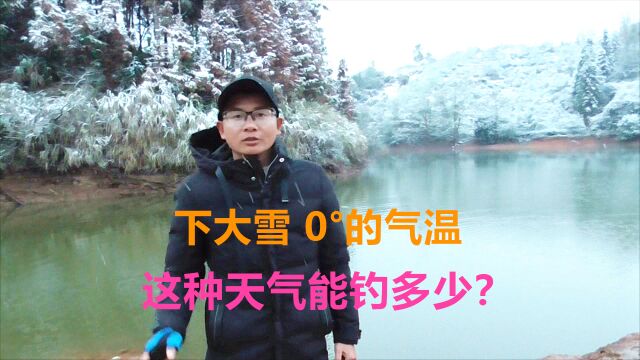 15日降温第二天降温第二天,0Ⱗš„气温还下大雪,这种天气钓鱼能钓多少?