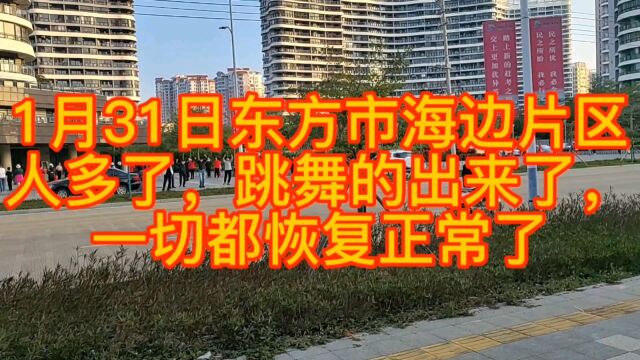 海南省东方市一切都恢复正常了