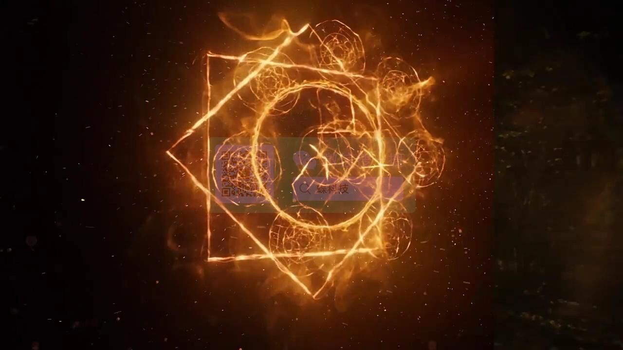 4k视频素材-82个科幻上古魔法印记护盾战斗火花特效动画