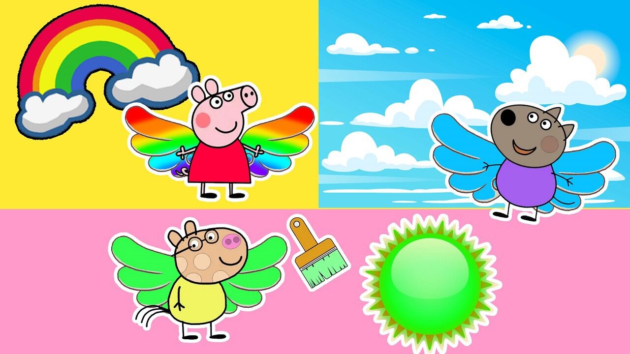 怎么回事,小猪佩奇为什么要把彩虹涂成黑色?