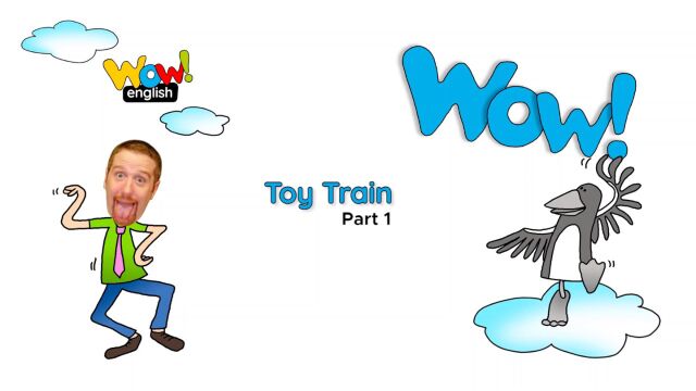 Wow English blue toy train