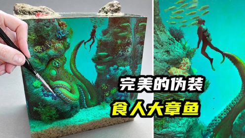 模型制作：深海恐怖大章鱼，竟然会伪装捕食！