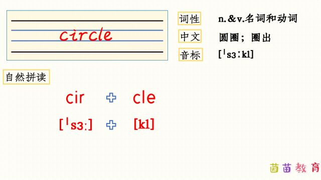 自然拼读:circle