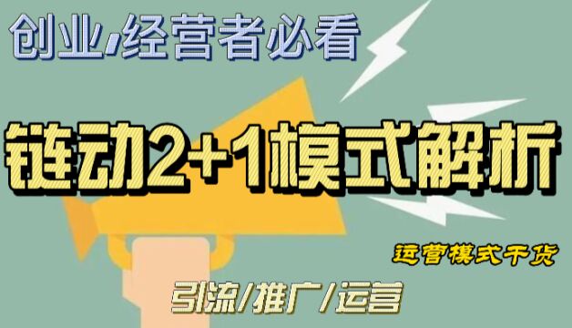 社交电商新零售行业的途径改革:链动2+1模式