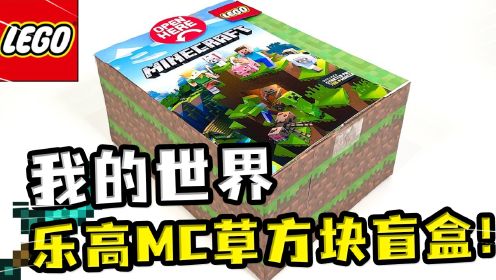 我的世界：乐高MC草方块盲盒，零食玩具加套装，样样都有！