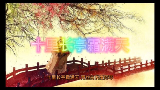 十里长亭霜满天