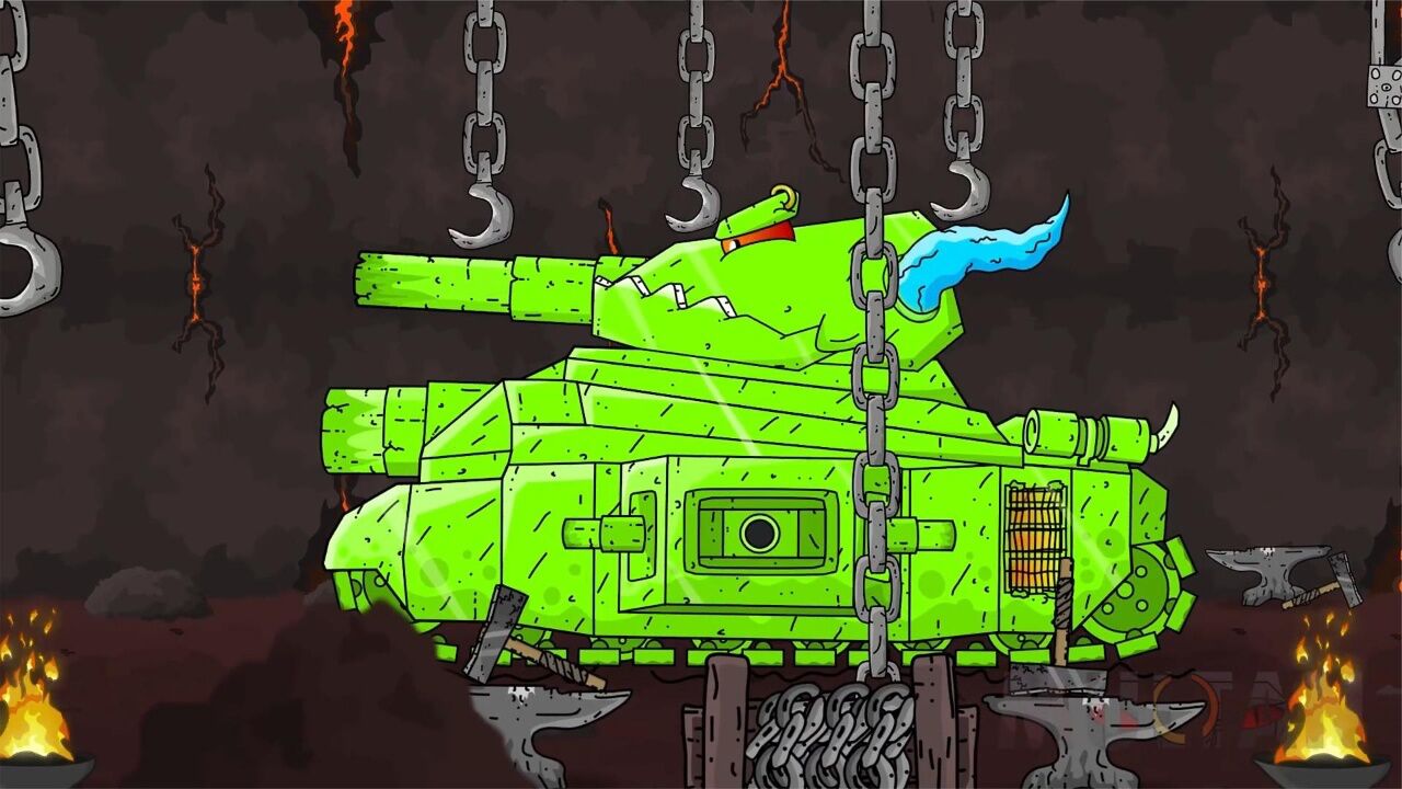 坦克世界动画:利维坦换上钻石盔甲