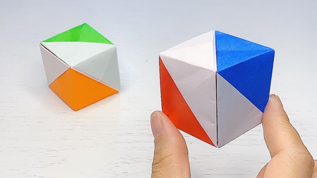复杂几何立体折纸教程图片