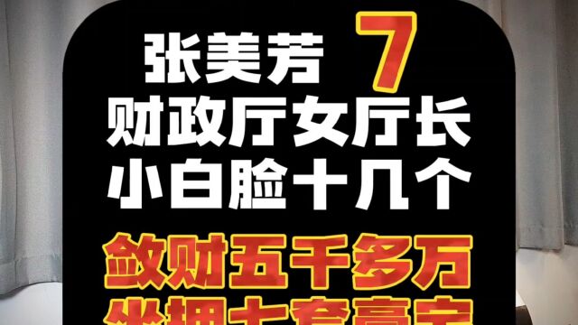 (第7集)江苏省财政厅女厅长张美芳,在七套豪宅里养了十几个小白脸.