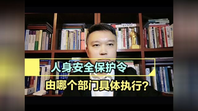 人身安全保护令由哪个部门具体执行?