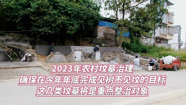 2023年农村坟墓治理,确保在今年年底完成,见树不见坟的目标