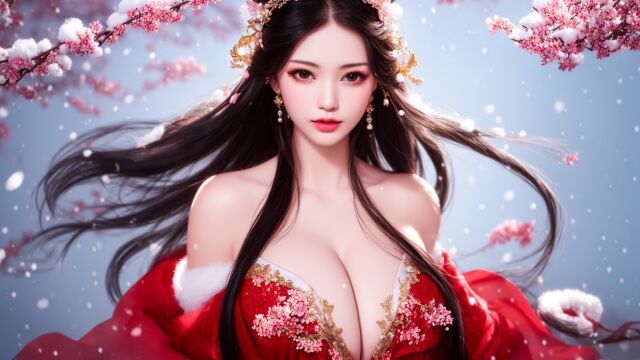 【国风美人图】大就是好,白就是美