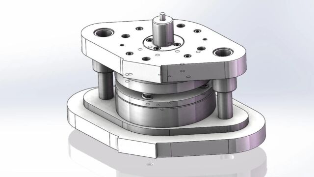 星箭分离器壳体冲压模具SW建模