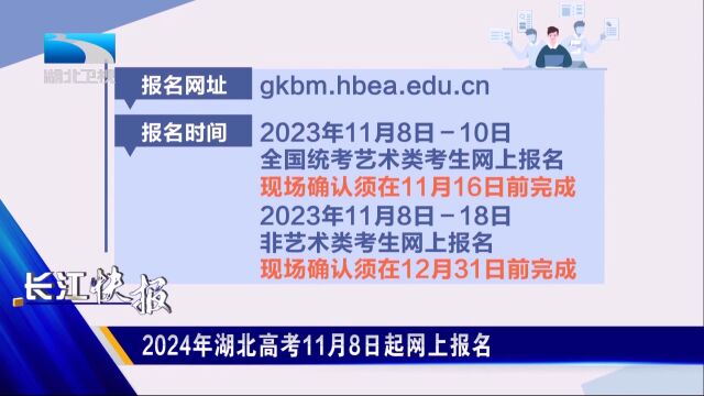 2024年湖北高考11月8日起网上报名