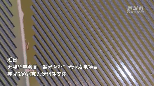 全国单体最大“盐光互补”光伏项目进入并网前期准备阶段