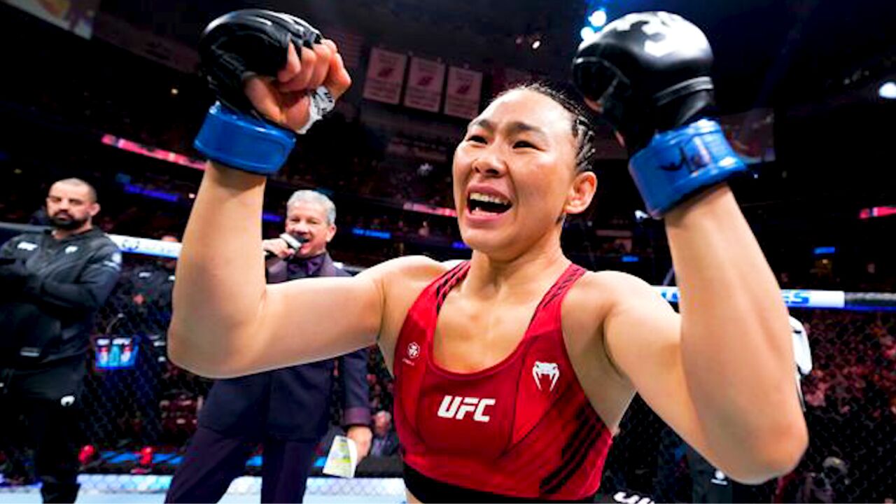 中国女将闫晓楠最新比赛,上台140秒tko前ufc世界冠军!
