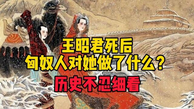 王昭君死后,匈奴人对她做了什么?历史不忍细看