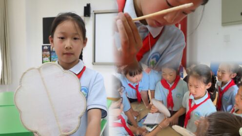 “抽丝剥茧”初体验，三年级女孩用3小时做出手工蚕丝扇