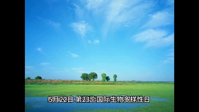 青青的草,绿绿的水,蓝蓝的天#国际生物多样性日#