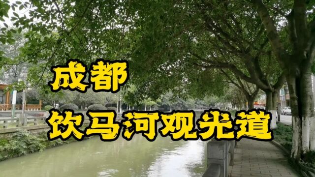 成都市新都饮马河旅游观光道,在桂湖森林公园旁边,漂亮还免费