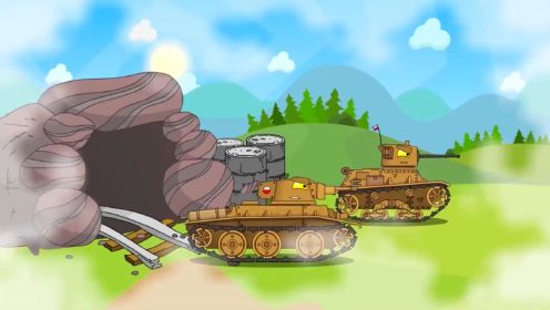 兄弟KV6和波兰小子60TP来到利维坦世界，消灭铁蚁见到石坦克