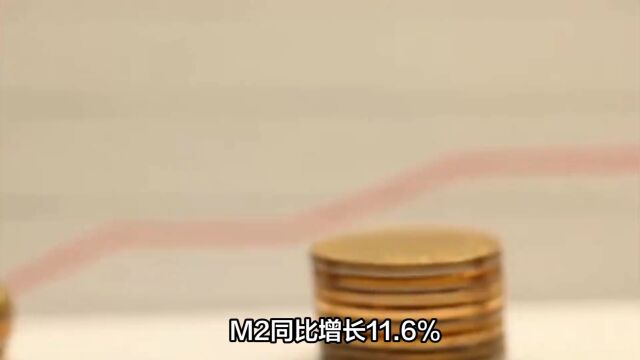 中国5月货币供应量M2同比增长11.6%