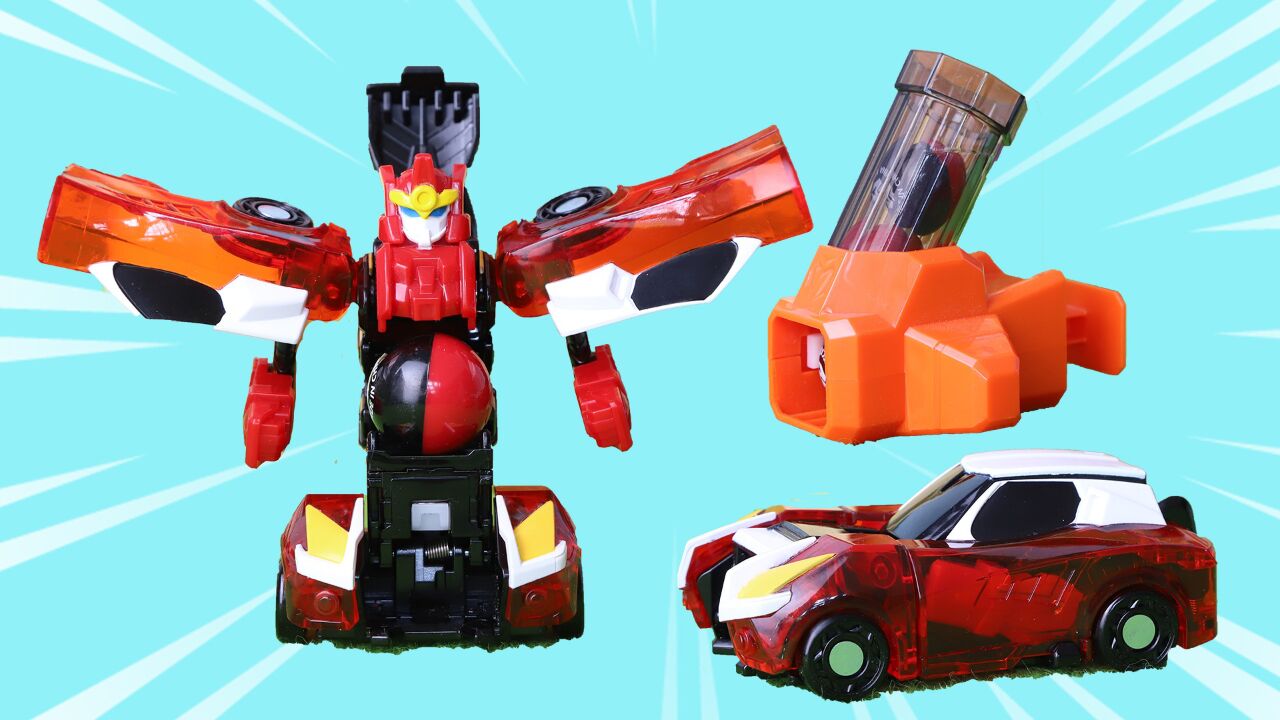 盟卡车神之魔幻元珠红幻烈隆机器人汽车变形玩具