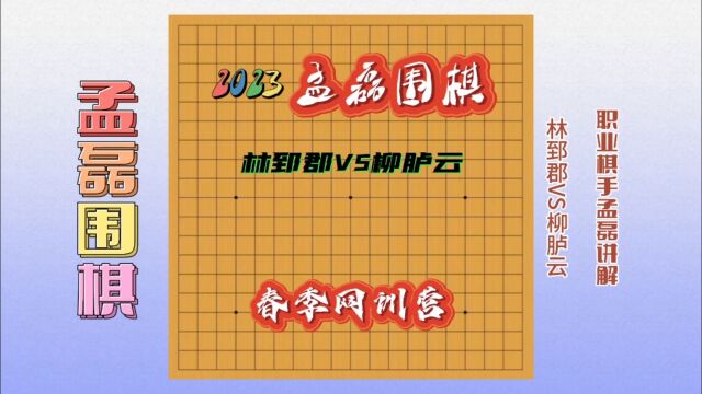 职业棋手教你如何提高棋力~林郅郡VS柳胪云~孟磊老师复盘讲解