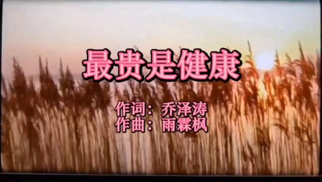 经典歌曲《最贵是健康》日语版《お元気で何よりだ》中日双语字幕、演唱,翻译:冉瑞峡