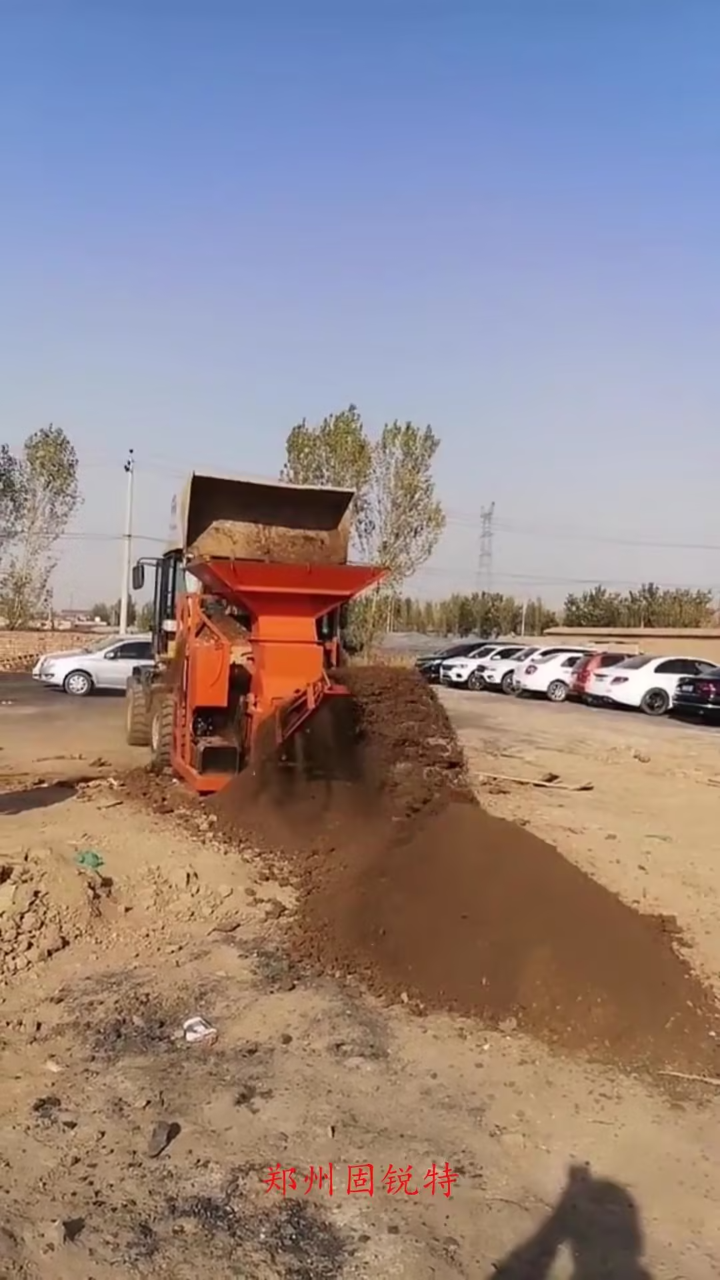 铲车上料粉土机打土机 冻土粉碎机 稀泥土打碎机