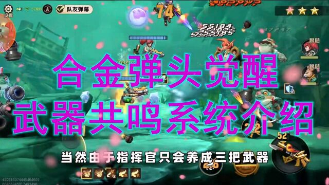 合金弹头觉醒武器共鸣系统介绍