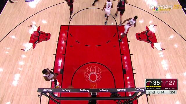 2023/24赛季NBA常规赛：热火 VS 公牛 全场回放