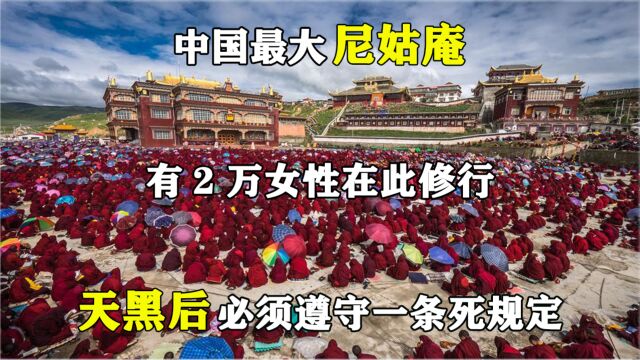 中国最大尼姑庵,有2万女性在此修行,天黑后必须遵守一条死规定