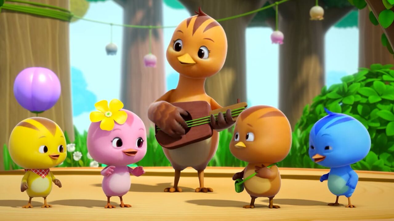 萌鸡小队参加合唱比赛,大宇突然一直打嗝,美佳妈妈机智救场获得冠军