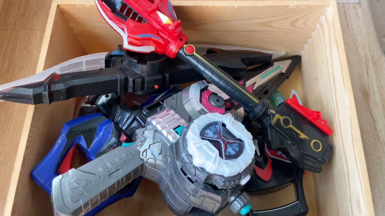 奥特曼武器变身器玩具大合集,捷德权杖 罗布头镖 假面骑士变身器 捷德