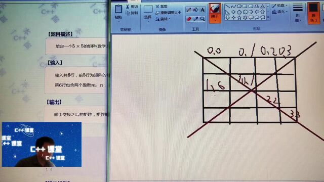 166C++信息学奥赛一本通编程题目解讲干货集合矩阵交换行