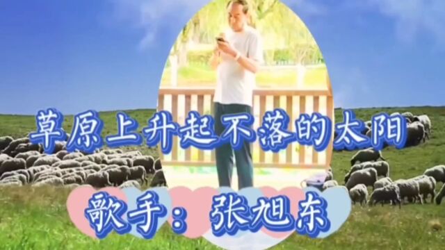 张旭东演唱《草原上升起不落的太阳》草原上升起不落的太 蓝蓝的天上白云飘 白云下面马儿跑 挥动鞭儿响四方 百鸟儿齐飞翔