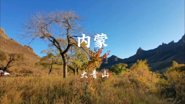 内蒙古大青山,藏在阴山山脉里的绿洲,秋末冬初景色绝美!