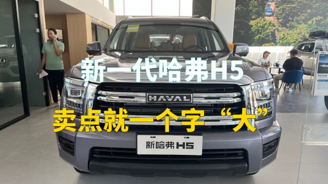 全新哈弗H5卖点就一个字“大”,花紧凑型的钱,买大型车