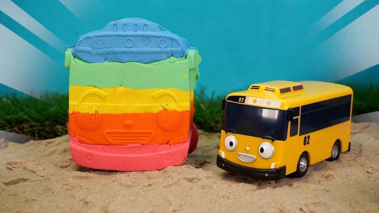 宝宝巴士 巴士遇到困难 看挖掘机翻斗车怎么帮助它的吧