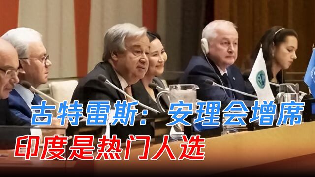 古特雷斯当着中俄的面:安理会若新增理事国席位,印度是热门人选