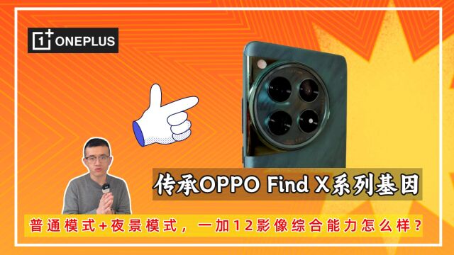 传承OPPO Find X系列基因,实拍日常+夜景,一加12综合影像能力行不行?