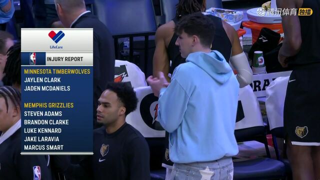 2023/24赛季NBA常规赛：森林狼 VS 灰熊 全场回放