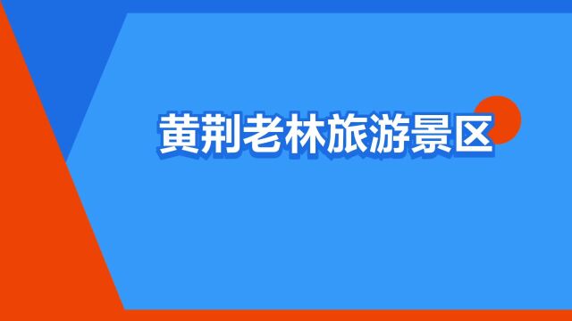 “黄荆老林旅游景区”是什么意思?