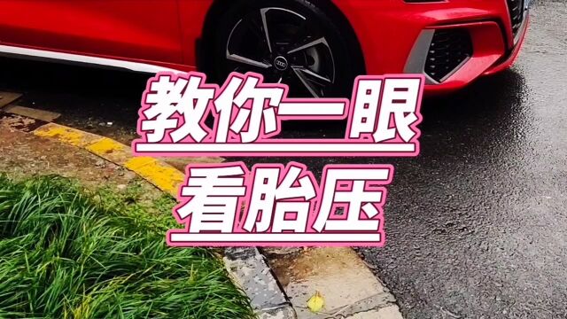 叫你一眼看胎压#汽车知识