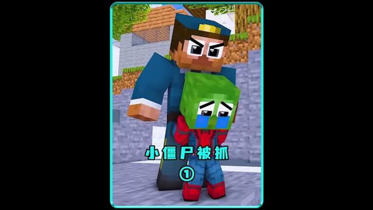 史蒂夫刚救出了小僵尸,天雷又击中了小僵尸 #动漫 #二次元 #我的世界