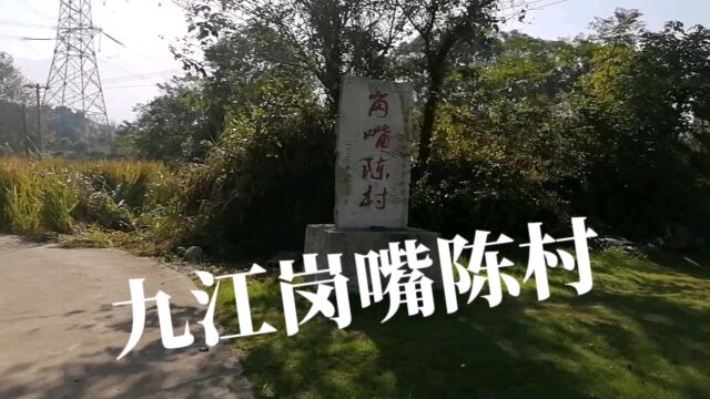 九江市,庐山旁:岗嘴陈村!名字有点拗口哦!